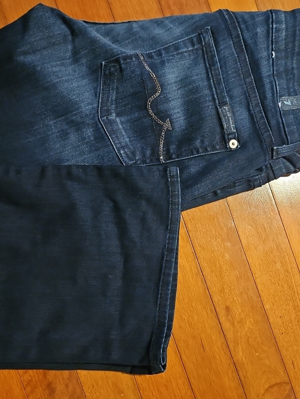 7 For All Mankind Women's Dark Indigo Kimmie Bootcut
